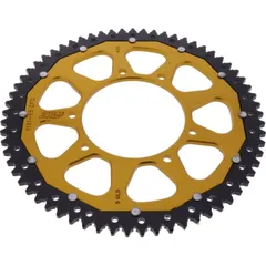 Rear sprocket dual 65 tooth pitch 420 GOLD ZFD113165GLD