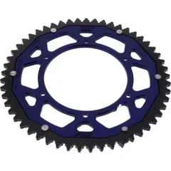 Rear sprocket dual 53 tooth pitch 420 BLUE ZFD113353BLU