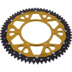 Rear sprocket dual 62z pitch 420 golD