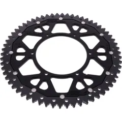 Rear sprocket dual 62z pitch 420 blaCK ZFD113362BLK