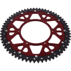 Rear sprocket dual 62z pitch 420 red