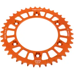 Alu - Kettenrad 42Z Teilung 520 orange JT Innendurchmesser 125 Lochkreis 150 passend für: Husqvarna FE, FC, TE