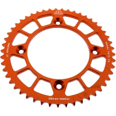 Alu - Kettenrad 49Z Teilung 428 orange JT Innendurchmesser 110 Lochkreis 132 passend für: KTM SX