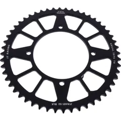 Rear sprocket alu 52 tooth pitch 420 black