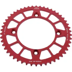 Rear sprocket alu 50 tooth pitch 420 red