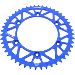 Alu - Kettenrad 48Z Teilung 520 blau JT Innendurchmesser 136 Lochkreis 156 passend für: Husqvarna TE, WR, SM, CR
