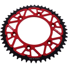 Kettenrad Twinstar 49Z Teilung 520 rot JT Alternative: 7580450 passend für: Honda CRF, CR, XR