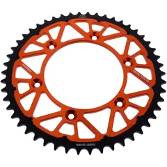 Rear sprocket twinstar 50 tooth pitch 520 orange JT alternative: 7580500 for: Husqvarna FE, FC, TE