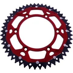 Kettenrad Dual 50Z Teilung 520 rot ZF Innendurchmesser 125 Lochkreis 150 passend für: Husqvarna FE, FC, TE