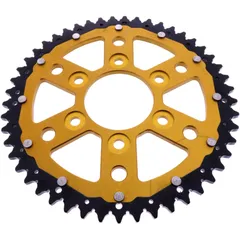 Kettenrad Dual 49Z Teilung 525 gold ZF Innendurchmesser 073 Lochkreis 103 passend für: Ducati Multistrada, Desert X, Desert X Rally