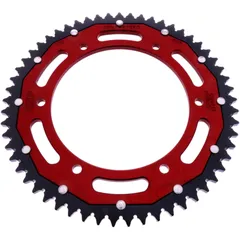 Kettenrad Dual 57Z Teilung 428 rot ZF Innendurchmesser 136 Lochkreis 156 passend für: Fantic Caballero, XEF, XMF