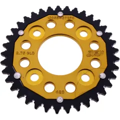 Kettenrad Dual 37Z Teilung 420 gold ZF Innendurchmesser 058 Lochkreis 090 passend für: Honda MSX, Z