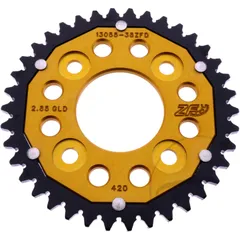 Kettenrad Dual 38Z Teilung 420 gold ZF Innendurchmesser 058 Lochkreis 090 passend für: Honda MSX, Z