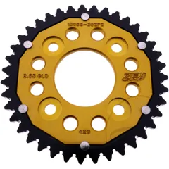 Kettenrad Dual 39Z Teilung 420 gold ZF Innendurchmesser 058 Lochkreis 090 passend für: Honda MSX, Z
