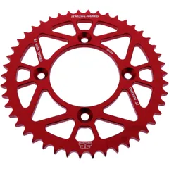 Alu - Kettenrad 46Z Teilung 428 rot JT Innendurchmesser 080 Lochkreis 100 passend für: AJP PR3