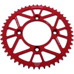 Alu - Kettenrad 49Z Teilung 428 rot JT Innendurchmesser 080 Lochkreis 100 passend für: AJP PR3