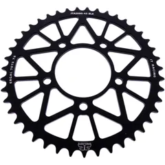 Alu - Kettenrad 43Z Teilung 520 schwarz JT Innendurchmesser 076 Lochkreis 100 passend für: QJMotor SRK