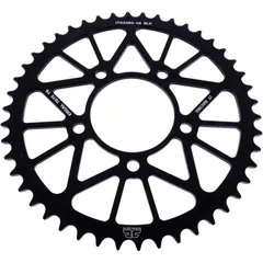 Alu - Kettenrad 46Z Teilung 520 schwarz JT Innendurchmesser 076 Lochkreis 100 passend für: QJMotor SRK