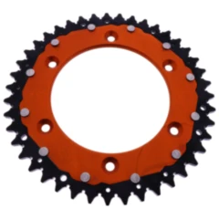 Kettenrad Dual 43Z Teilung 520 orange ZF Innendurchmesser 125 Lochkreis 150 passend für: Husqvarna FE, FC, TE