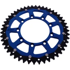 Kettenrad Dual 48Z Teilung 520 blau ZF Innendurchmesser 105 Lochkreis 124 passend für: TM Racing EN, MX