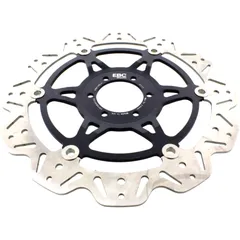 Brake disc vee front EBC vee rotor black for: Moto Guzzi California, V7, V9