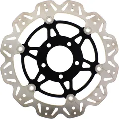 Brake disc vee front EBC vee rotor black for: Kawasaki KLV