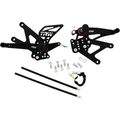 Foot rests / rear pegs - aluminium TUEV