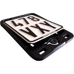 Nummernschild Click Verstärkung schwarz 135 x 110 ohne Werbung passend für: Peugeot Speedfight, Ludix, Vivacity