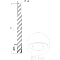 Kolbenstange Kayaba - PISTON ROD KAYABA