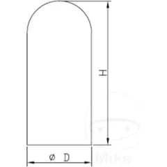 Bladder for shock absorber KAYABA 46/118 for: CAN - AM DS