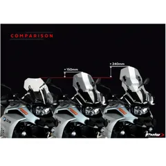 Touring screen new gen PUIG for naked bike transparent for: BMW F (850, 750, 800) 7740756