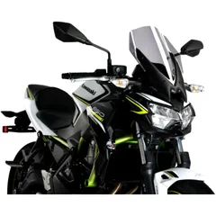Touring screen new gen PUIG for naked bike smoke grey for: Kawasaki Z
