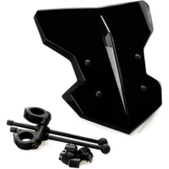 Scheibe FLANKER Puig schwarz passend für: Kawasaki Z, Vulcan, W, Honda CB, CBF, CMX