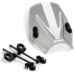 Screen mito PUIG smoke grey for: Honda CB, CBF, VT, Kawasaki VN, Vulcan, W