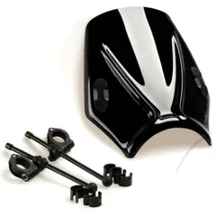 Screen mito PUIG black for: Honda CB, CBF, VT, Kawasaki VN, Vulcan, W