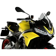 Screen z - racing PUIG smoke grey for: Aprilia Tuono