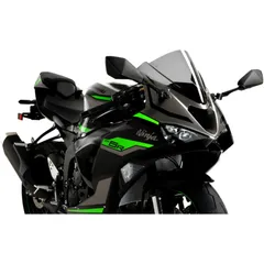 Screen z - racing PUIG smoke grey for: Kawasaki ZX - 6R