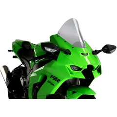 Screen r - racing PUIG smoke grey for: Kawasaki ZX - 10R, ZX - 10RR