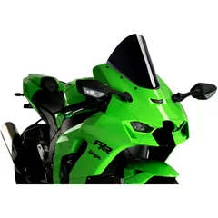 Screen r - racing PUIG black for: Kawasaki ZX - 10R, ZX - 10RR