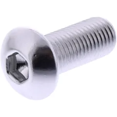 DOME HEAD BOLT JMP BOLT M10X1.25MM 25MM ALUMINIUM SILVER