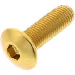 DOME HEAD BOLT JMP BOLT M4X0.5MM 12MM ALUMINIUM GOLD
