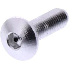 Linsenschraube M4X0.5 mm 12 mm Aluminium Silber