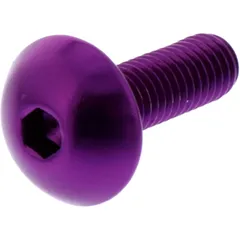DOME HEAD BOLT JMP M5X0.8MM 16MM ALUMINUM PURPLE