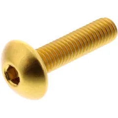 DOME HEAD BOLT for Motorcycles JMP BOLT M5X0.8MM 20MM ALUMINIUM GOLD