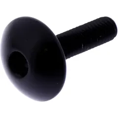 Linsenschraube M5X0.8 mm 20 mm Aluminium schwarz