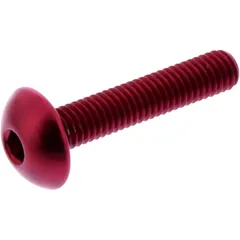 DOME HEAD BOLT JMP BOLT M5X0.8MM 25MM ALUMINIUM RED