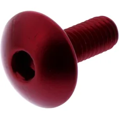 DOME HEAD BOLT JMP M6x1.00MM 16MM ALUMINIUM RED