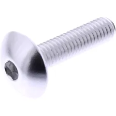 Linsenschraube M6X1,00 mm 25 mm Alu silber