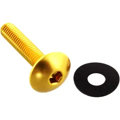DOME HEAD BOLT JMP BOLT M6X1.00MM 30MM ALUMINIUM GOLD