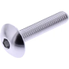 DOME HEAD BOLT for JMP BOLT M6X1.00MM 30MM ALUMINIUM SILVER